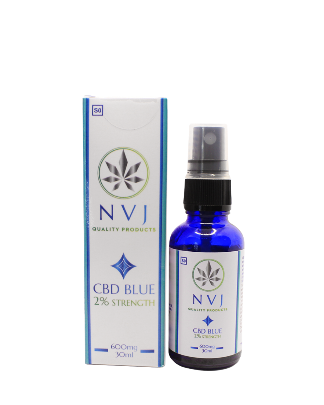 NVJ CBD Oil Blue – 600mg On‑the‑Go – 30 ml