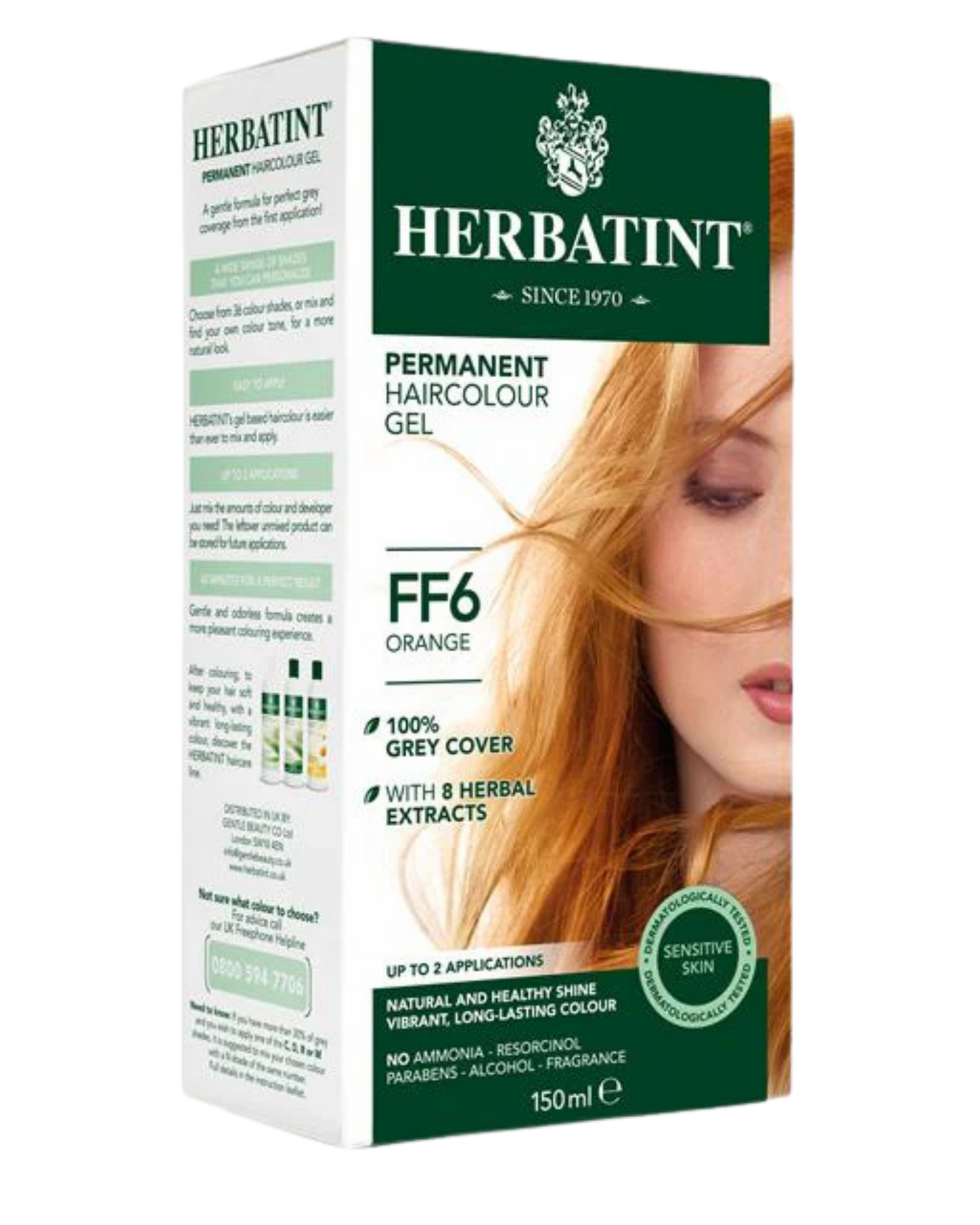 Herbatint 150ml Permanent Colour – FF6 Orange