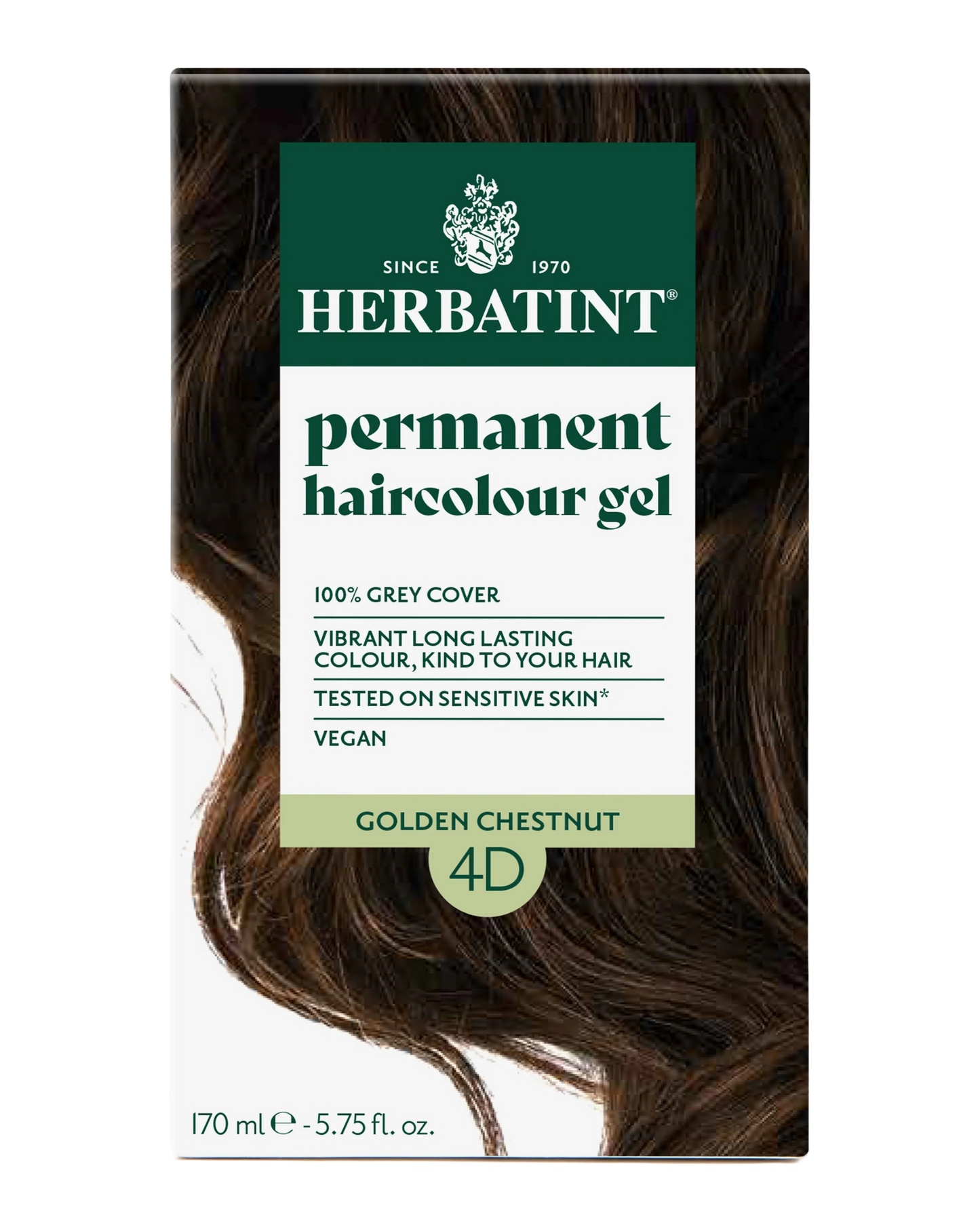 Herbatint 170ml Permanent Colour – 4D Golden Chestnut