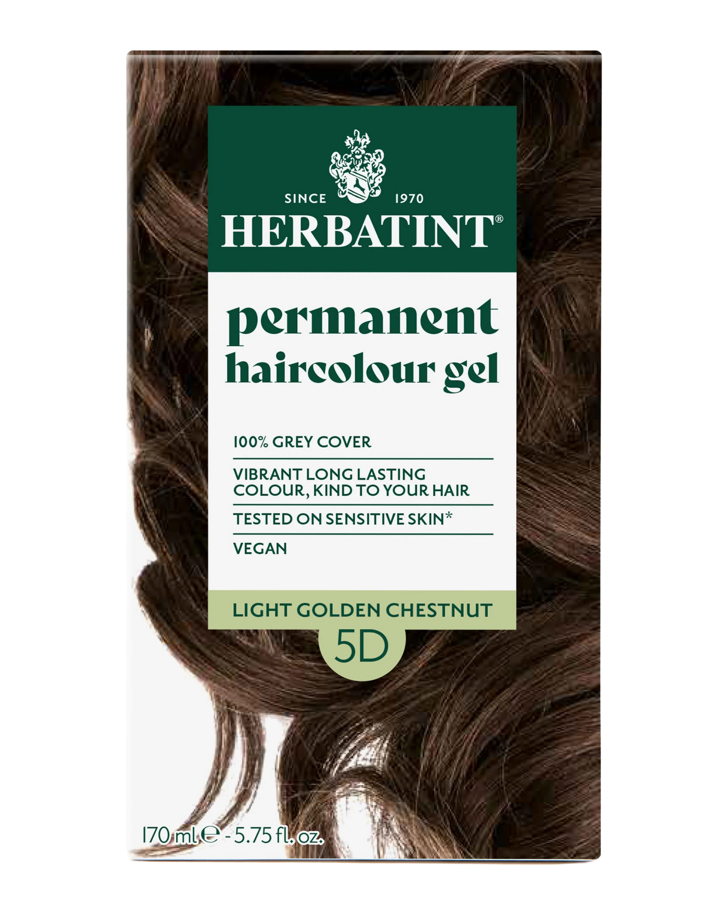 Herbatint 170ml Permanent Colour – 5D Light Golden Chestnut