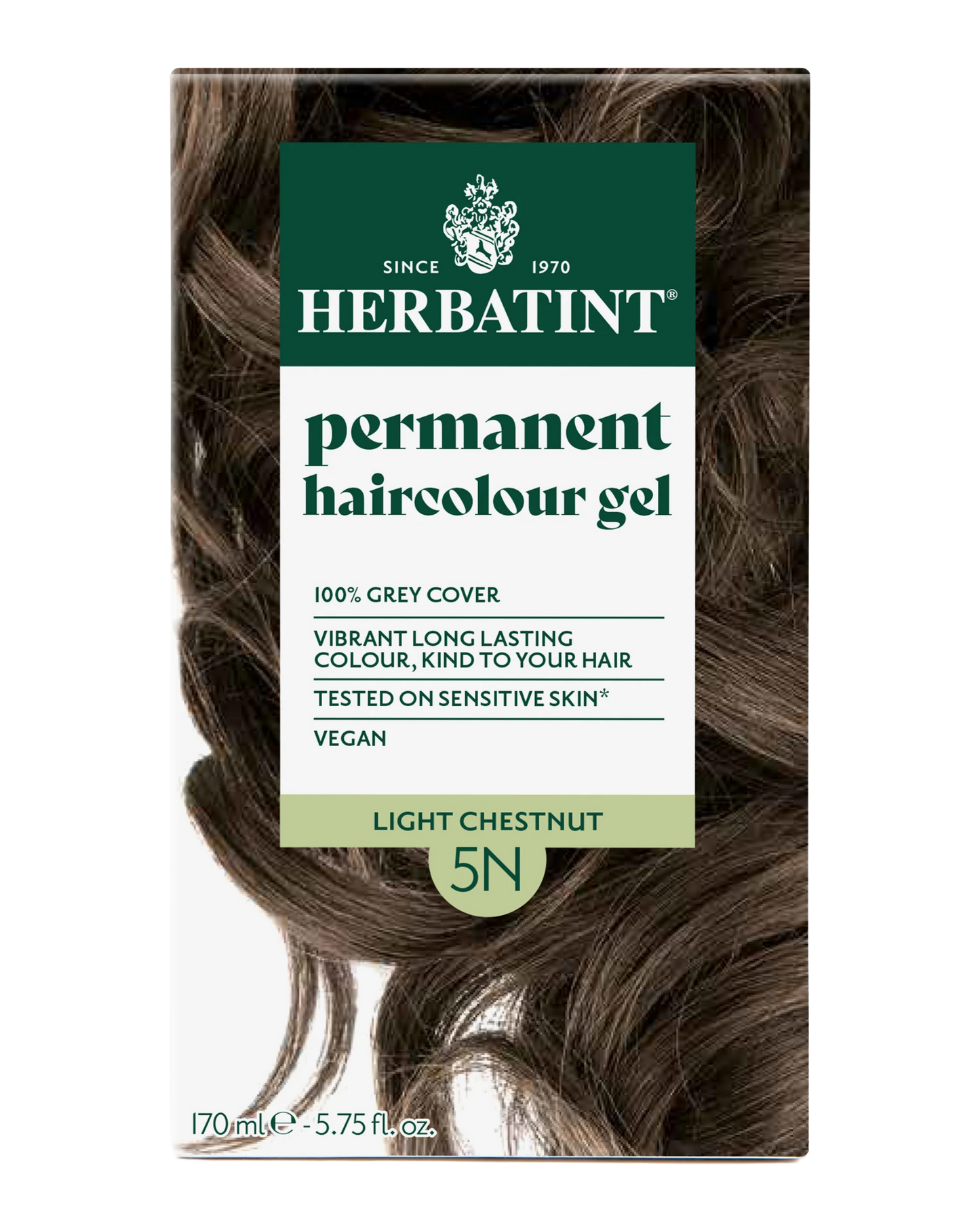 Herbatint 170ml Permanent Colour – 5N Light Chestnut