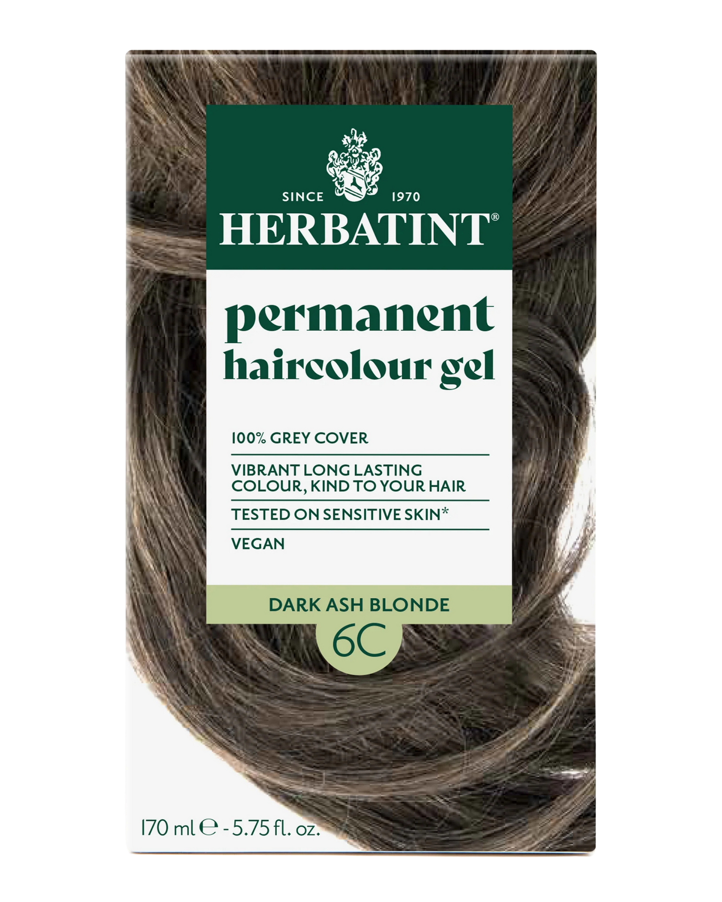 Herbatint 170ml Permanent Colour – 6C Dark Ash Blonde