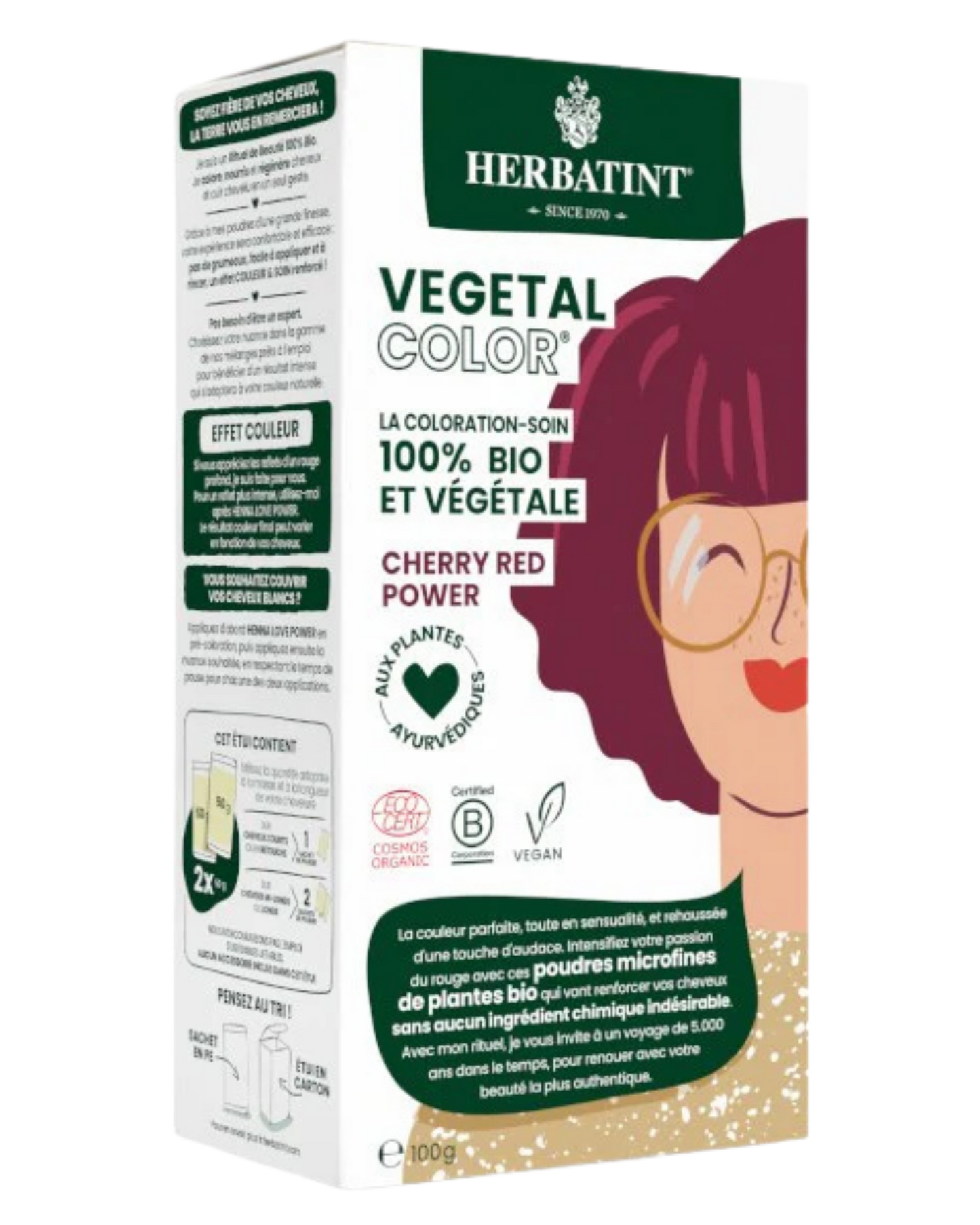 Herbatint Vegetal Colour – Cherry Red Powder
