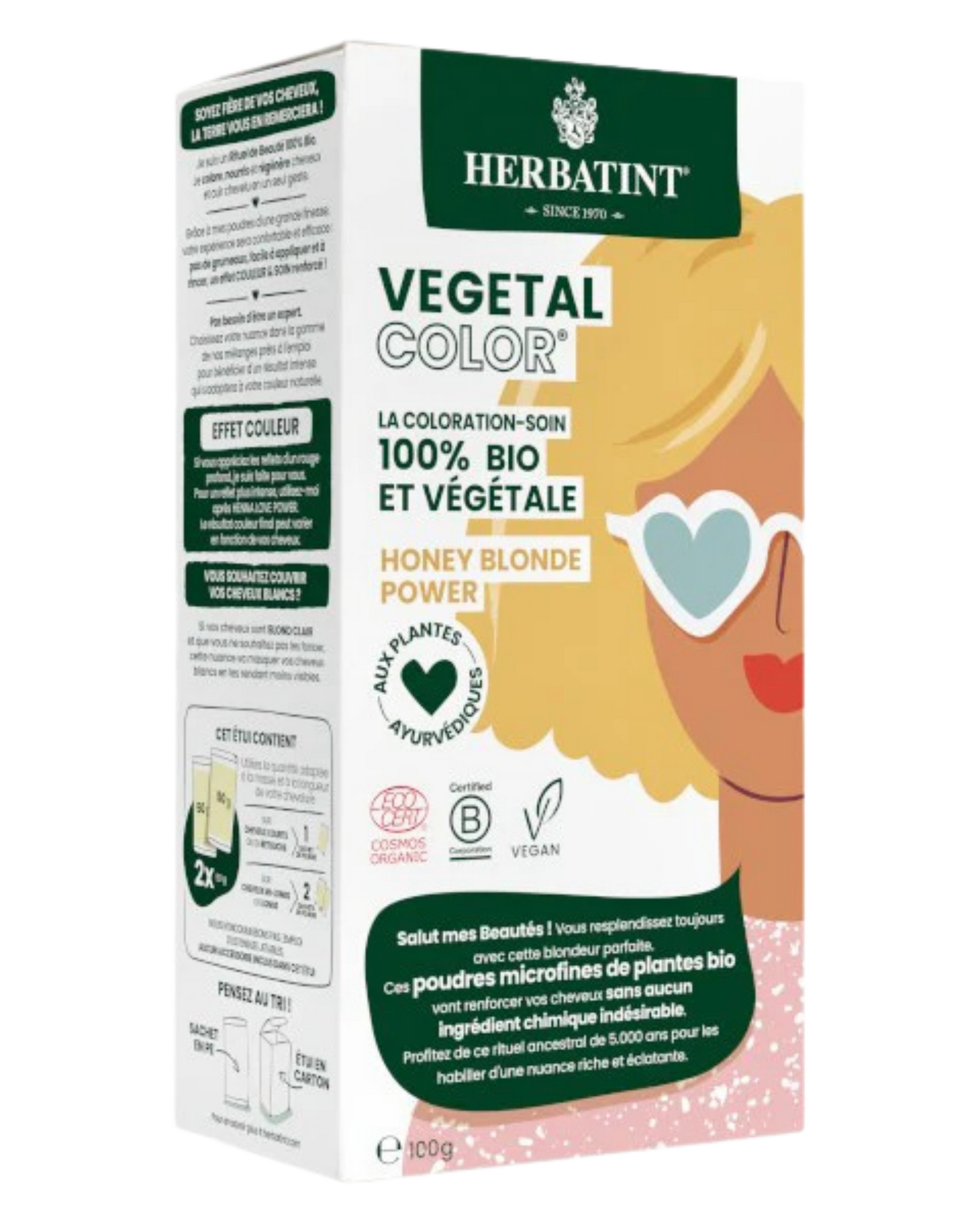 Herbatint Vegetal Colour – Honey Blonde Power