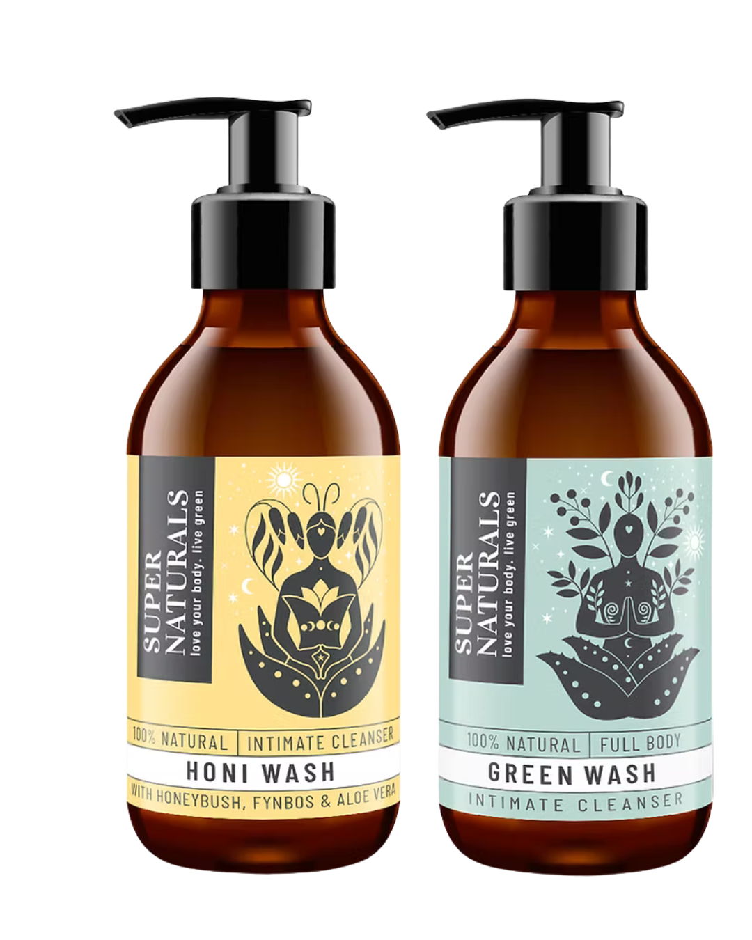 Super Naturals Honi Wash & Green Wash Combo