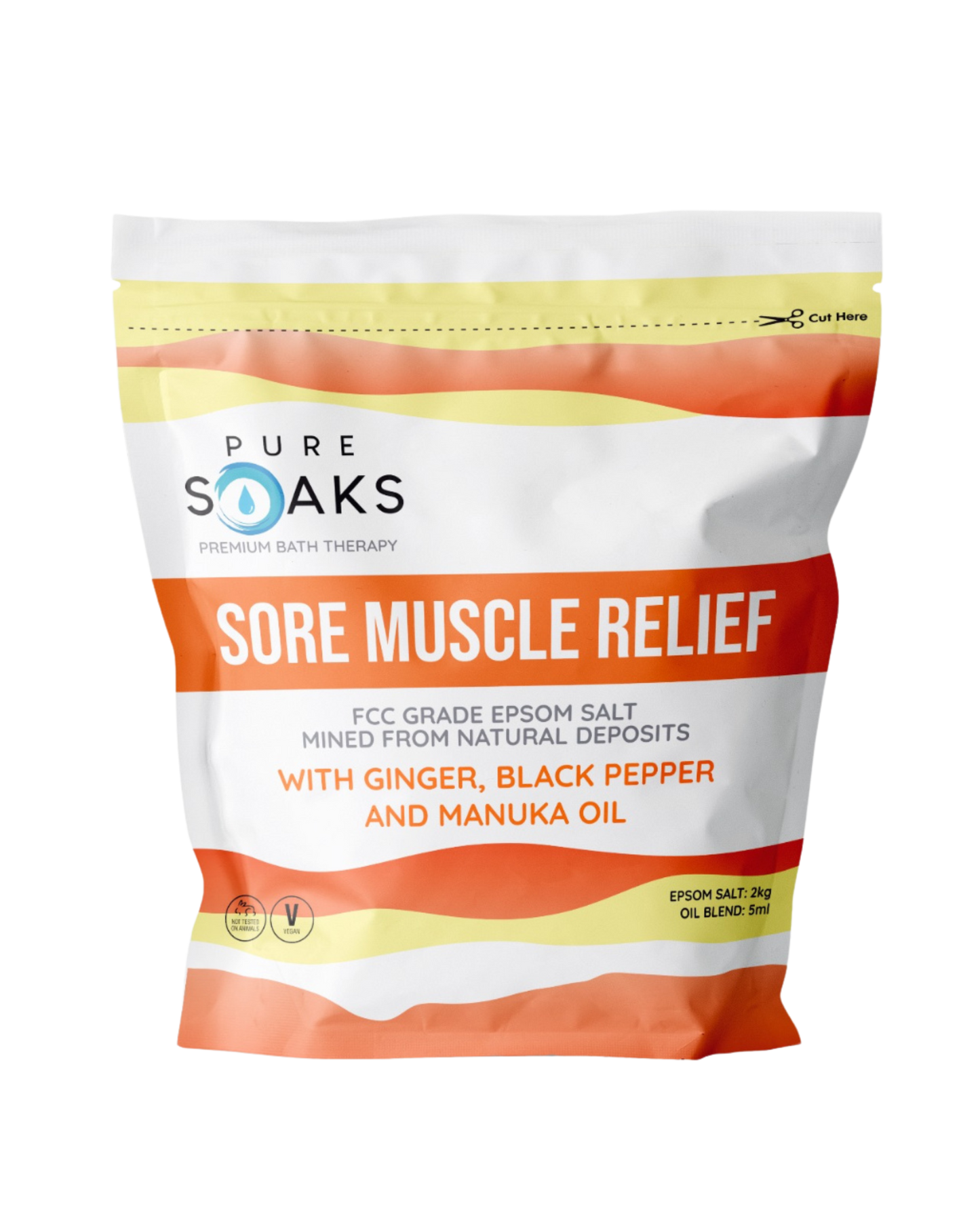 Sore Muscle Relief Bath Soak – 2kg