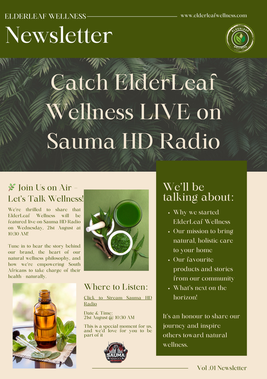 Catch ElderLeaf Wellness LIVE on Sauma HD Radio