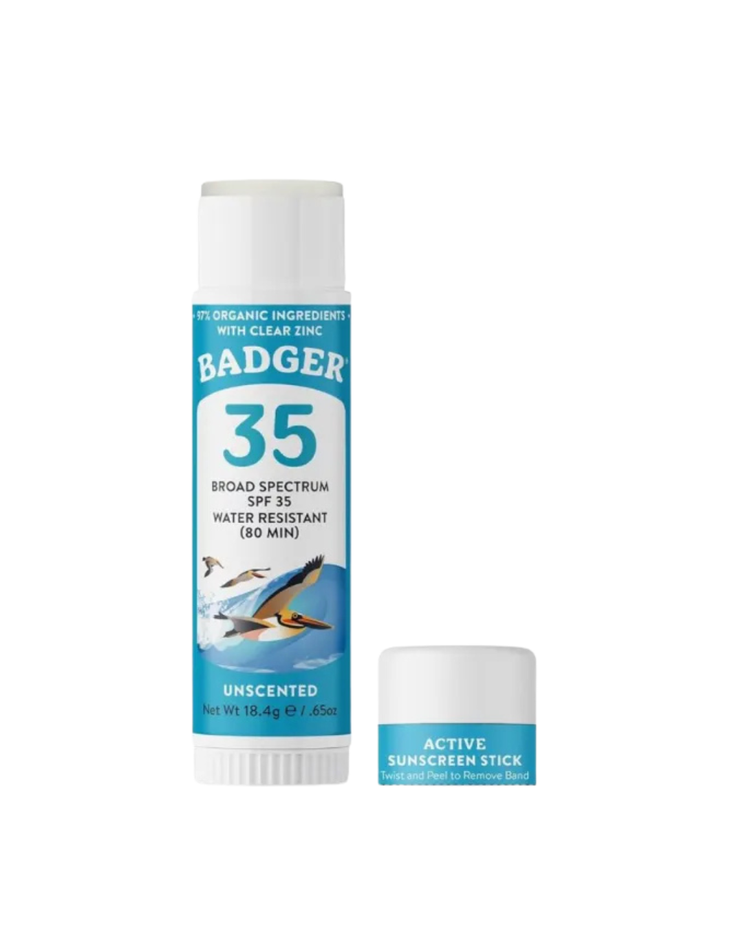 Badger Active Mineral Face Stick SPF 35 (19ml)