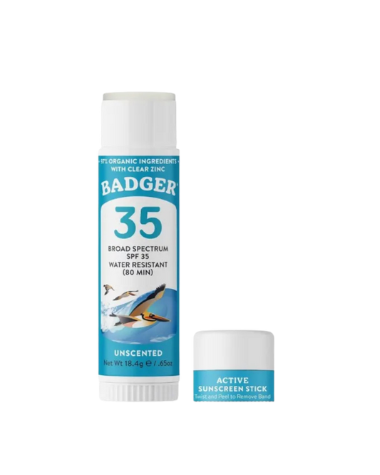 Badger Active Mineral Face Stick SPF 35 (19ml)