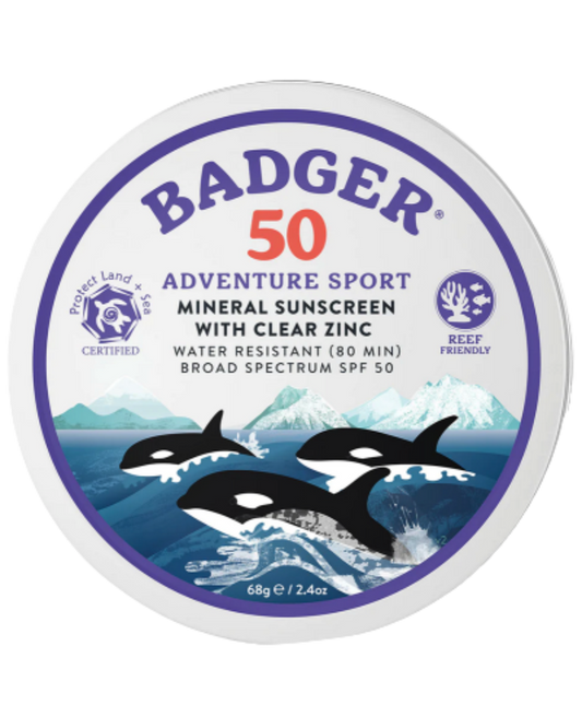 Badger Mineral Sunscreen with Clear Zinc SPF 50 (68g)