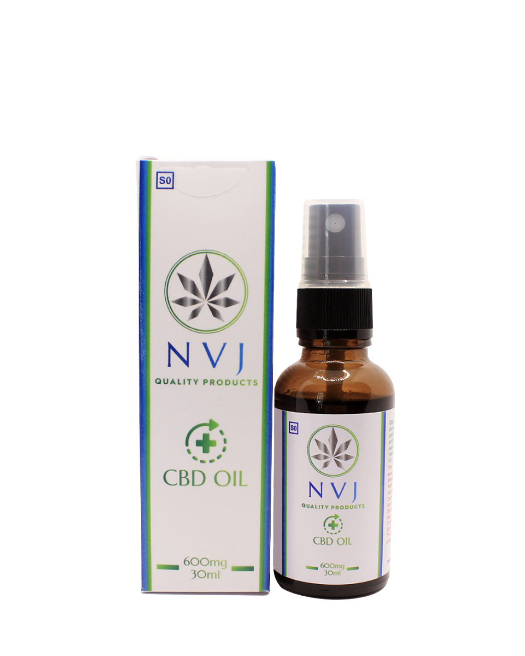 NVJ CBD Oil 600mg On‑the‑Go - 30ml