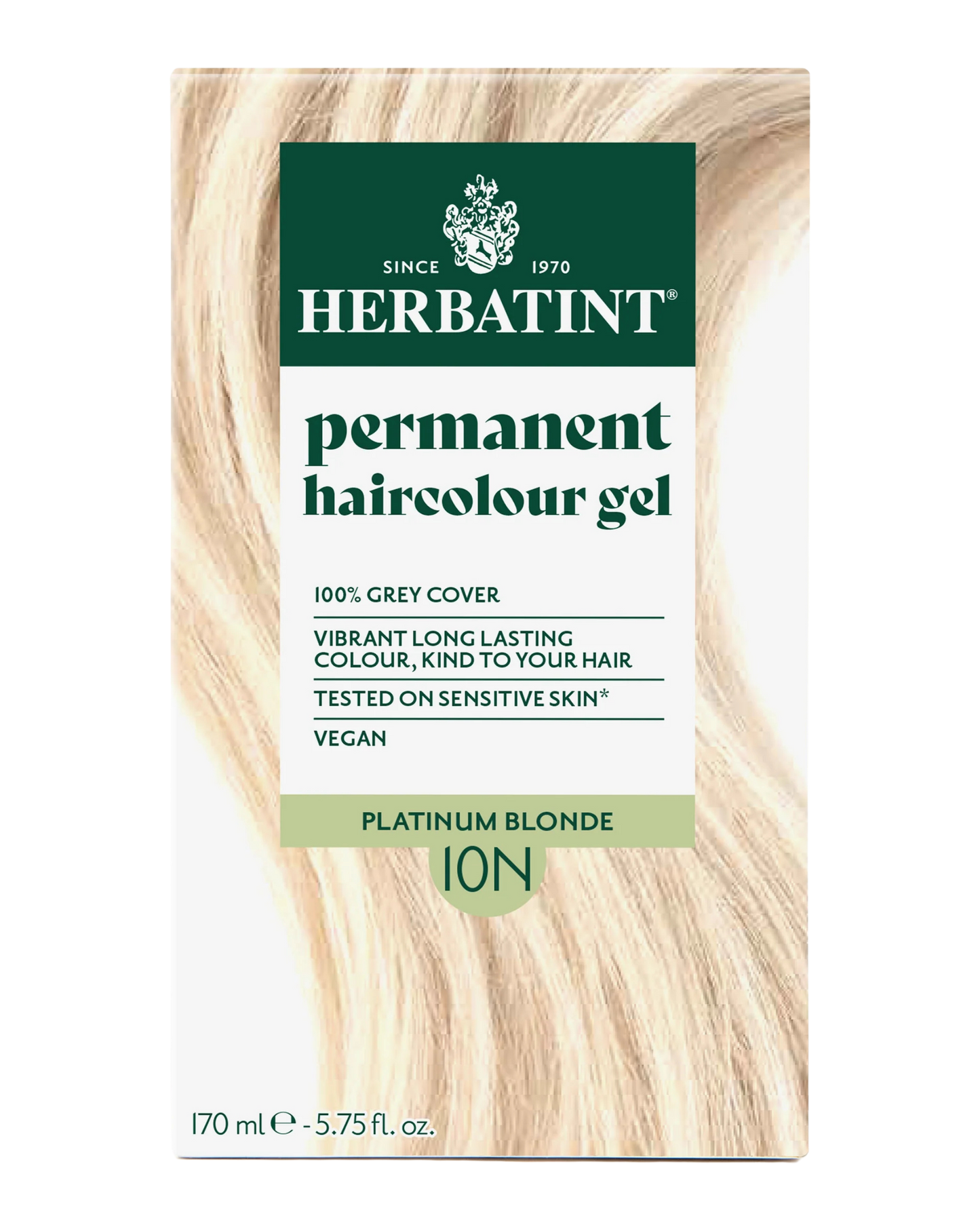 Herbatint 170ml Permanent Colour – 10N Platinum Blonde