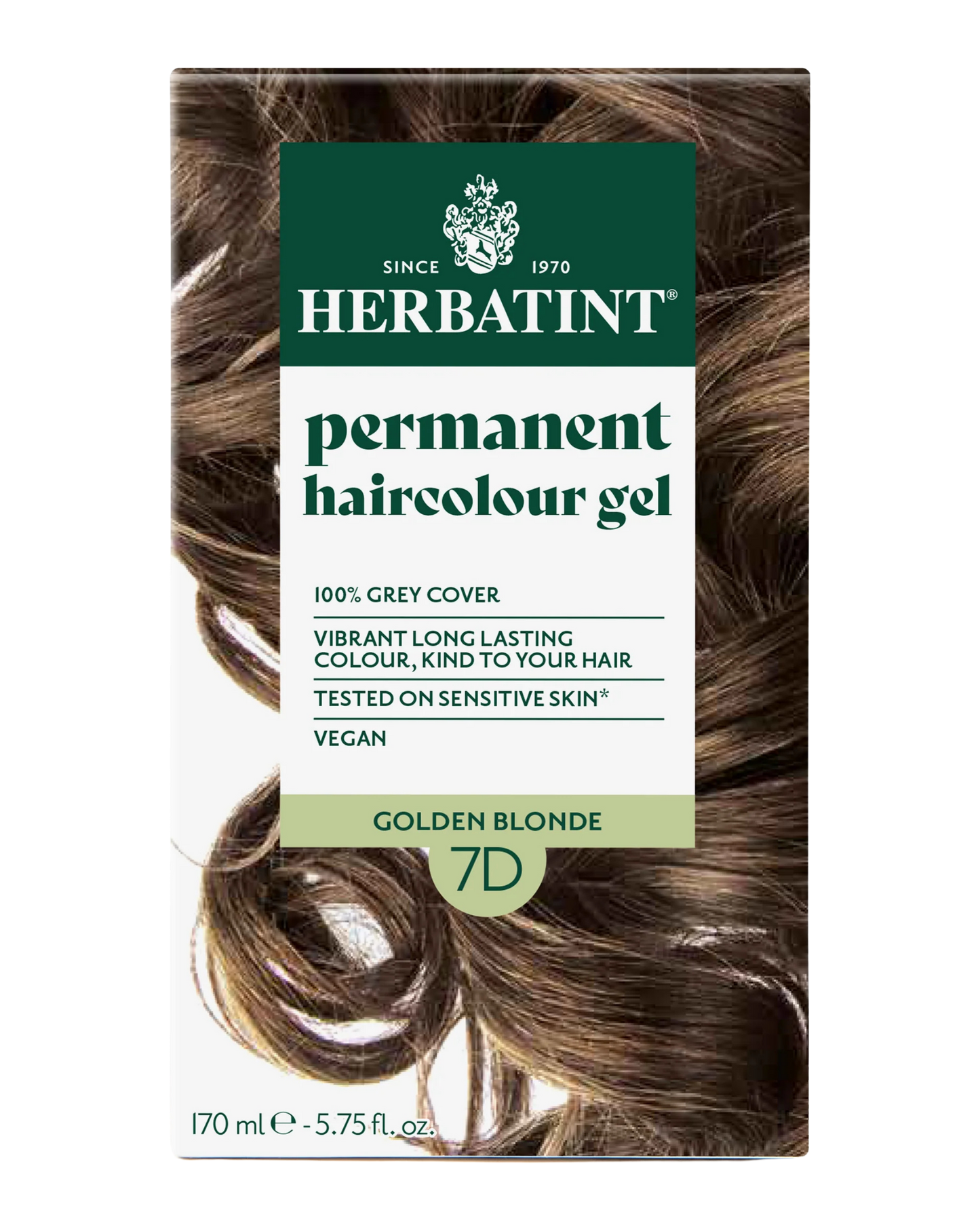 Herbatint 170ml Permanent Colour – 7D Golden Blonde