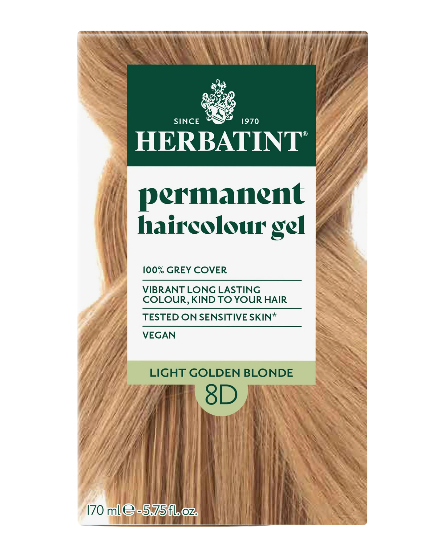 Herbatint 170ml Permanent Colour – 8D Light Golden Blonde