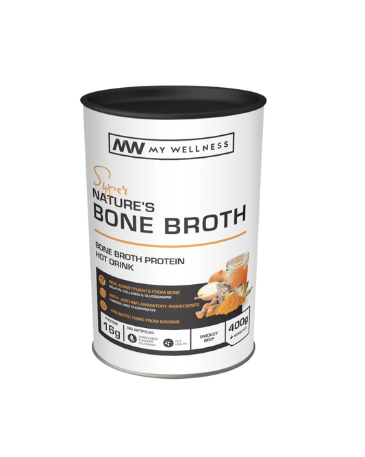 My Wellness Nature’s Bone Broth Powder 400g – Smoky Beef Flavour