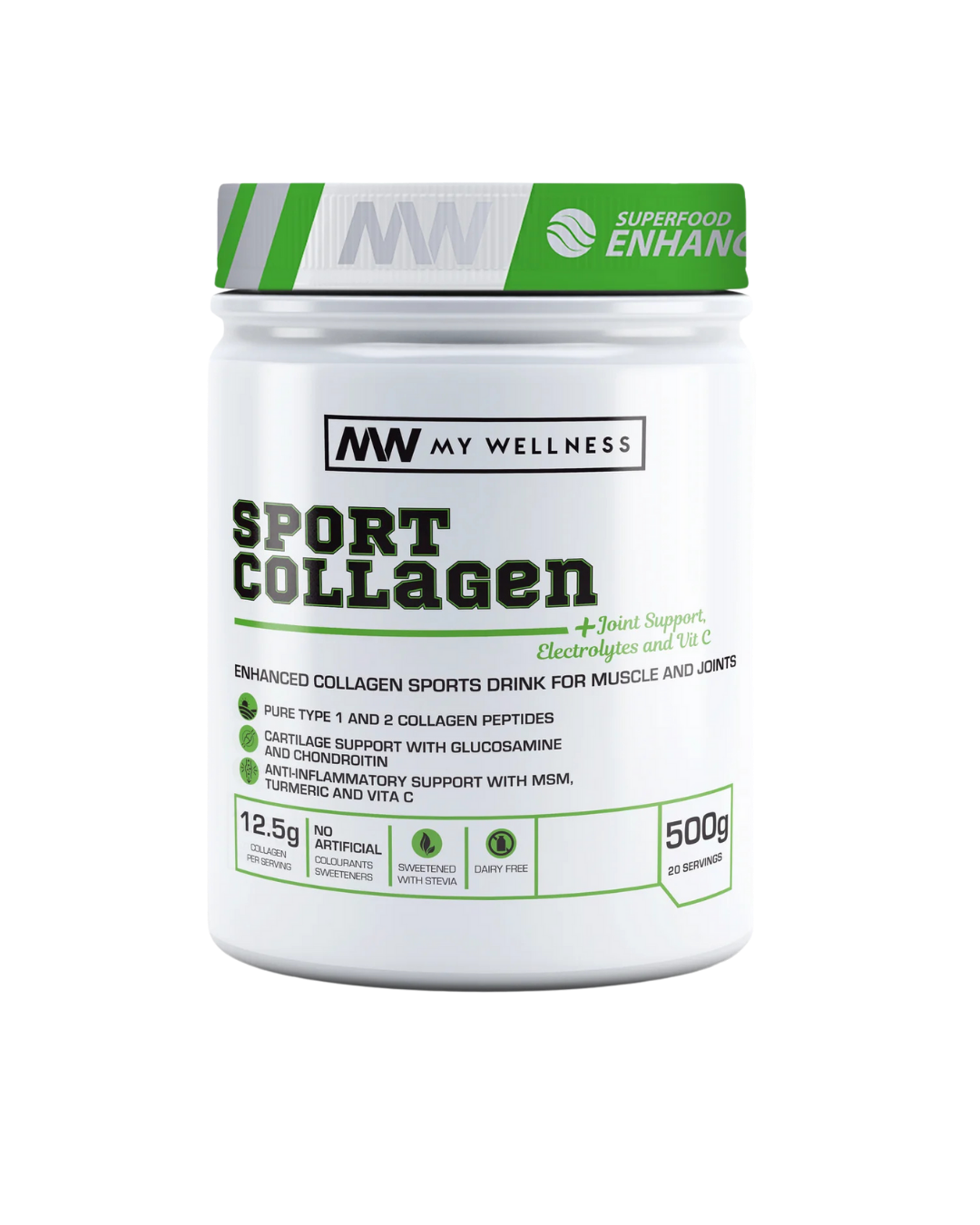My Wellness Sport Collagen 500g – Apple Berry