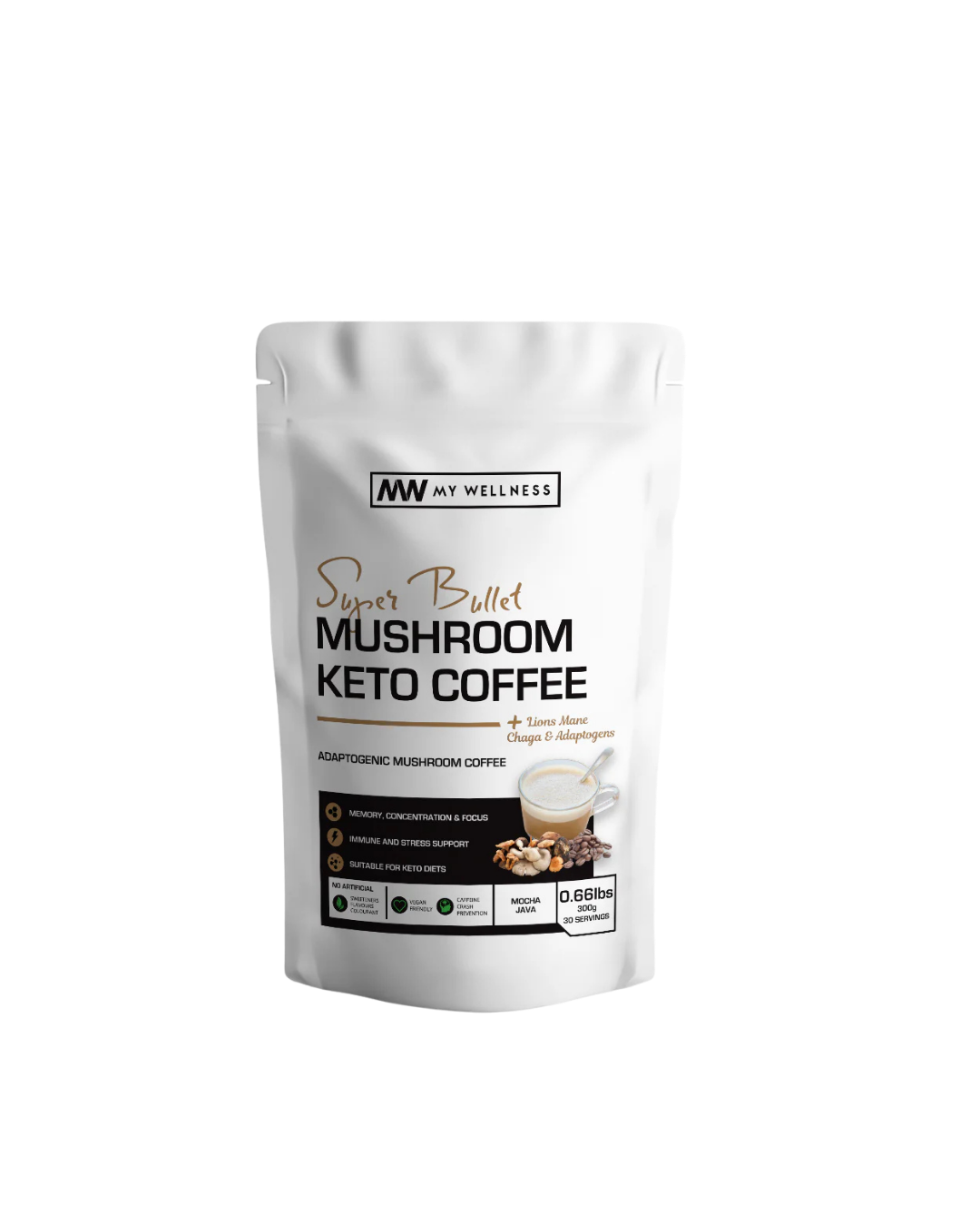 My Wellness Super Bullet Mushroom Coffee 300g – Mocha Java