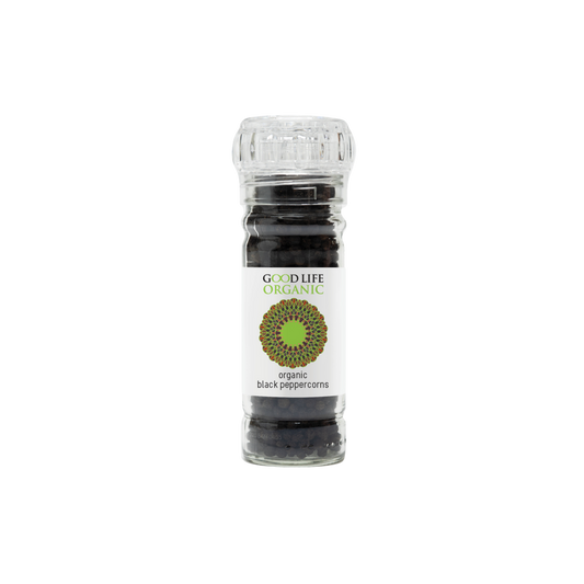 Organic Black Peppercorns 100ml (Grinder)